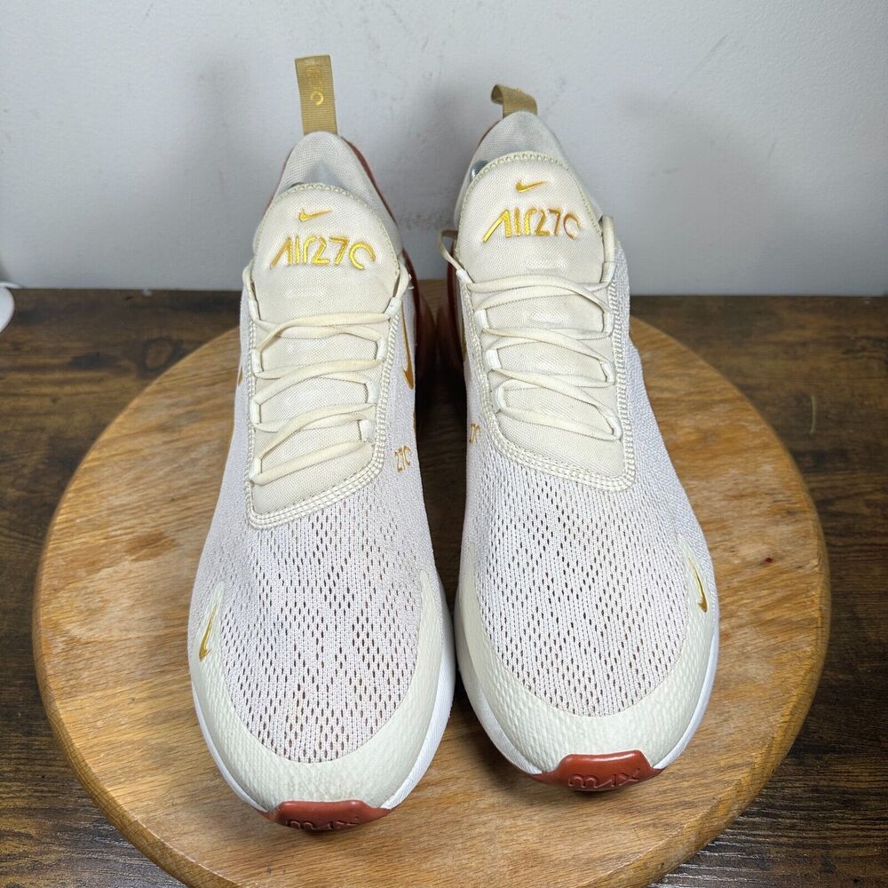 Nike Air Max 270 Light Cream Terra Blush‎ Gold Shoes Women's Size 12 AH6789-203 - Picture 2 of 9